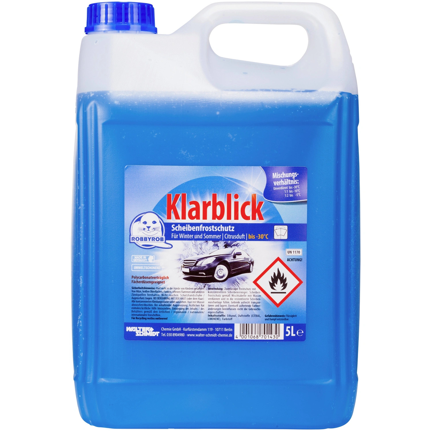 Robbyrob Scheibenfrostschutz » 8701430 / Klarblick « -30 °C, 5 Liter