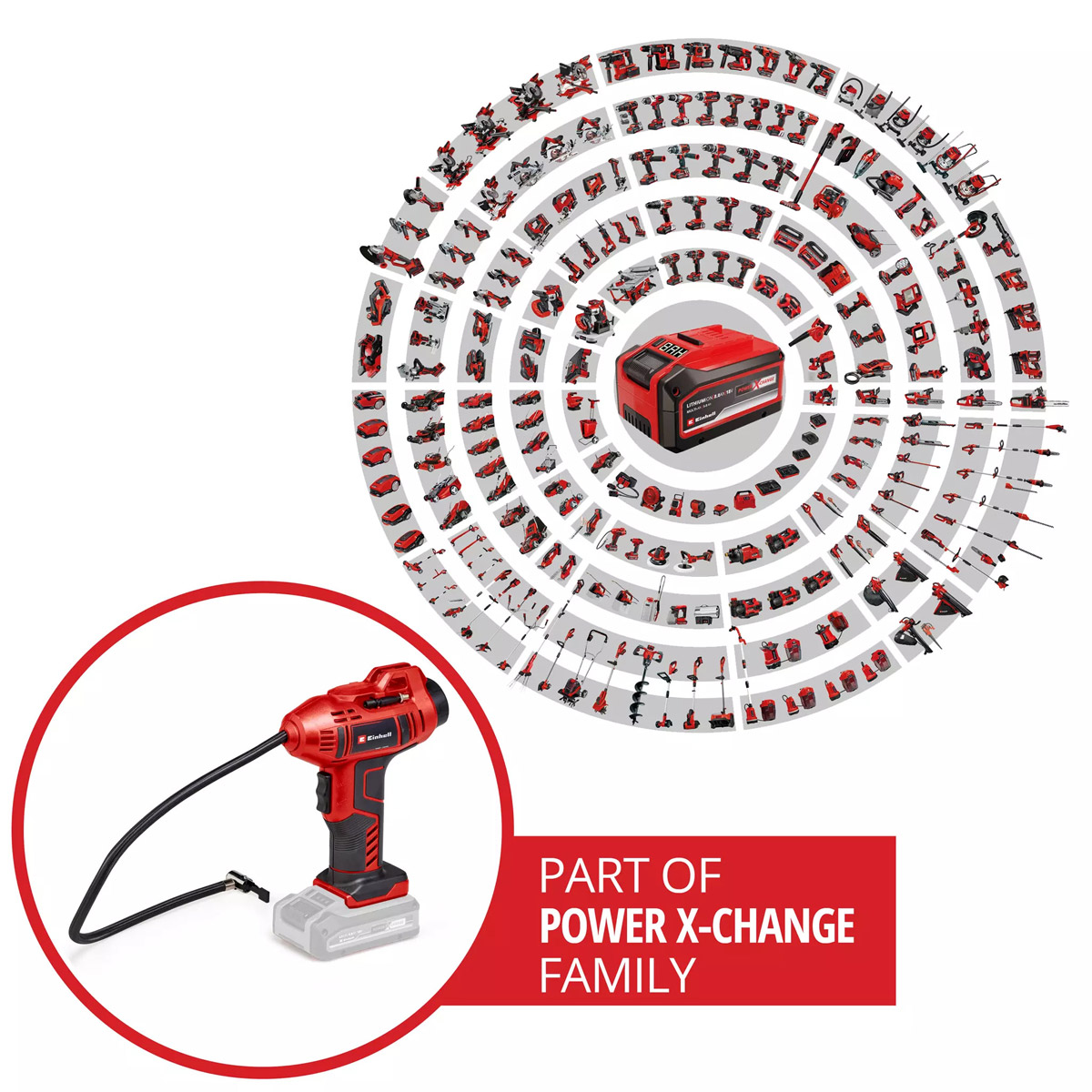 Einhell Akku-Kompressor » CE-CC 18 Li-Solo « Power X-Change 18 Volt