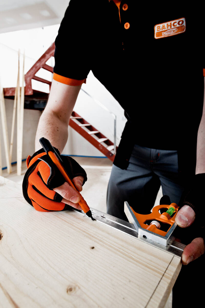 Bahco Kombinationswinkel » CS150 « inkl. Griff u. Metall-Reißnadel