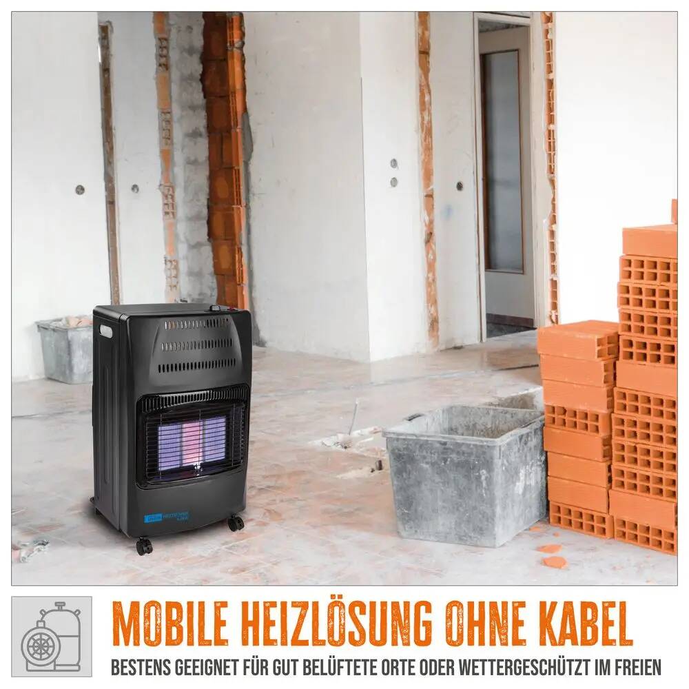 Güde Gasheizer » GGH 4200 K « 4,2 kW, inkl. Gasschlauch & Druckregler