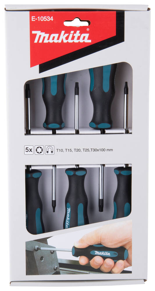 Makita Schraubendreher-Set » E-10534 « Chrom-Vanadium-Stahl, 5-tlg.