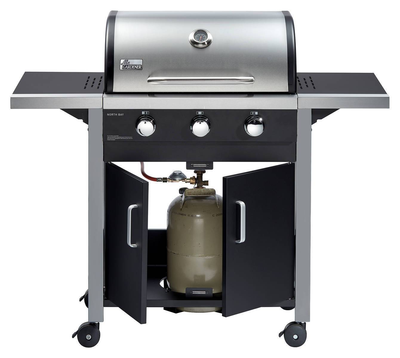 Mr. Gardener / Enders Gasgrill North Bay 3 Edelstahlbrenner + Unterschrank, Grill, BBQ