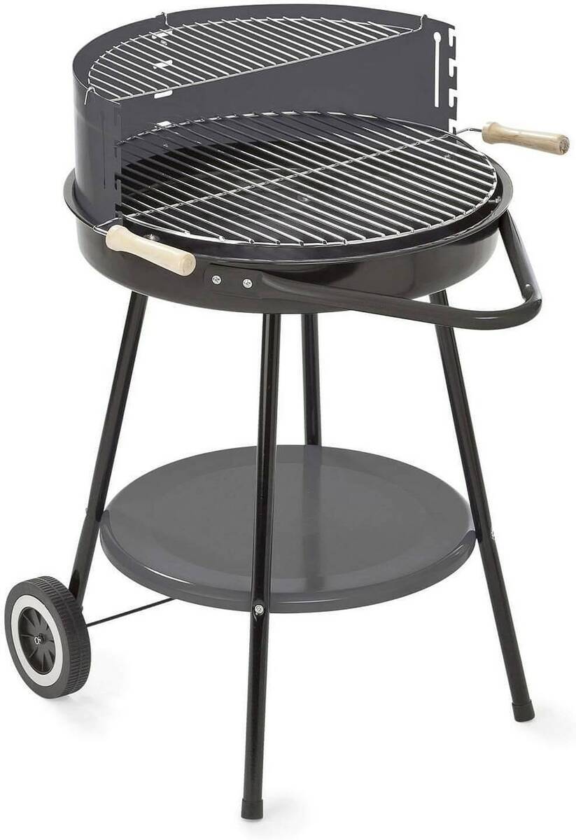 ♦ OUTLET ♦ Mr. Gardener Grillwagen » Santa Fe « Rundgrill, Windschutz, Wärmerost