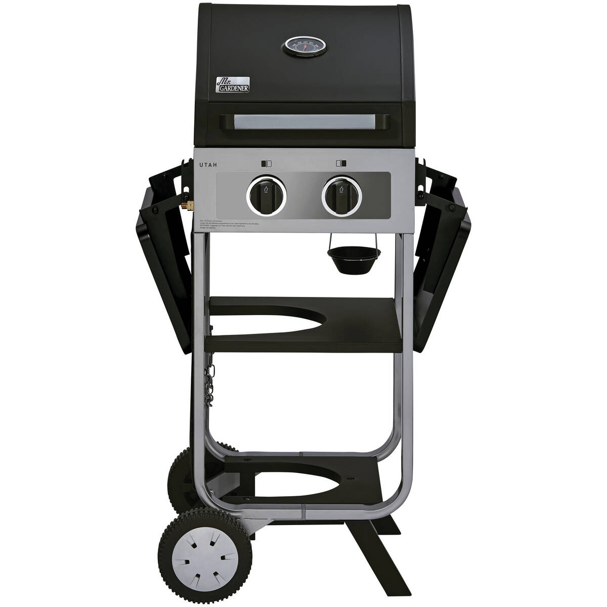 Mr. Gardener Gasgrill » Utah « Edelstahlbrenner, Grillfläche 38 x 33 cm