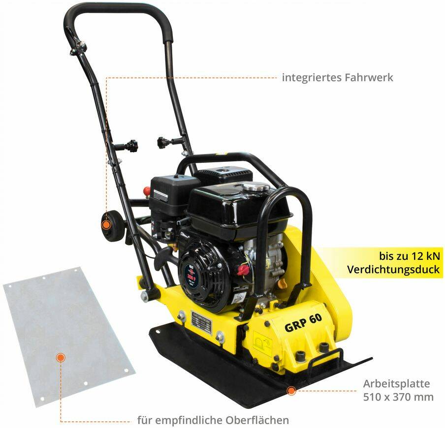 Güde Rüttelplatte » GRP 60 « 5,5 PS - 4 Takt