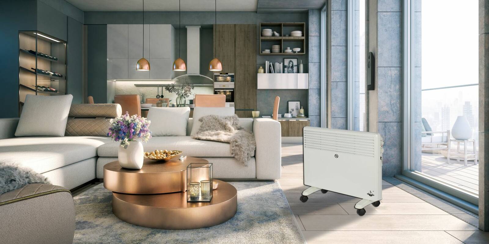 El Fuego Heizkonvektor » AY4952 « Mit Thermostat - 1500 Watt