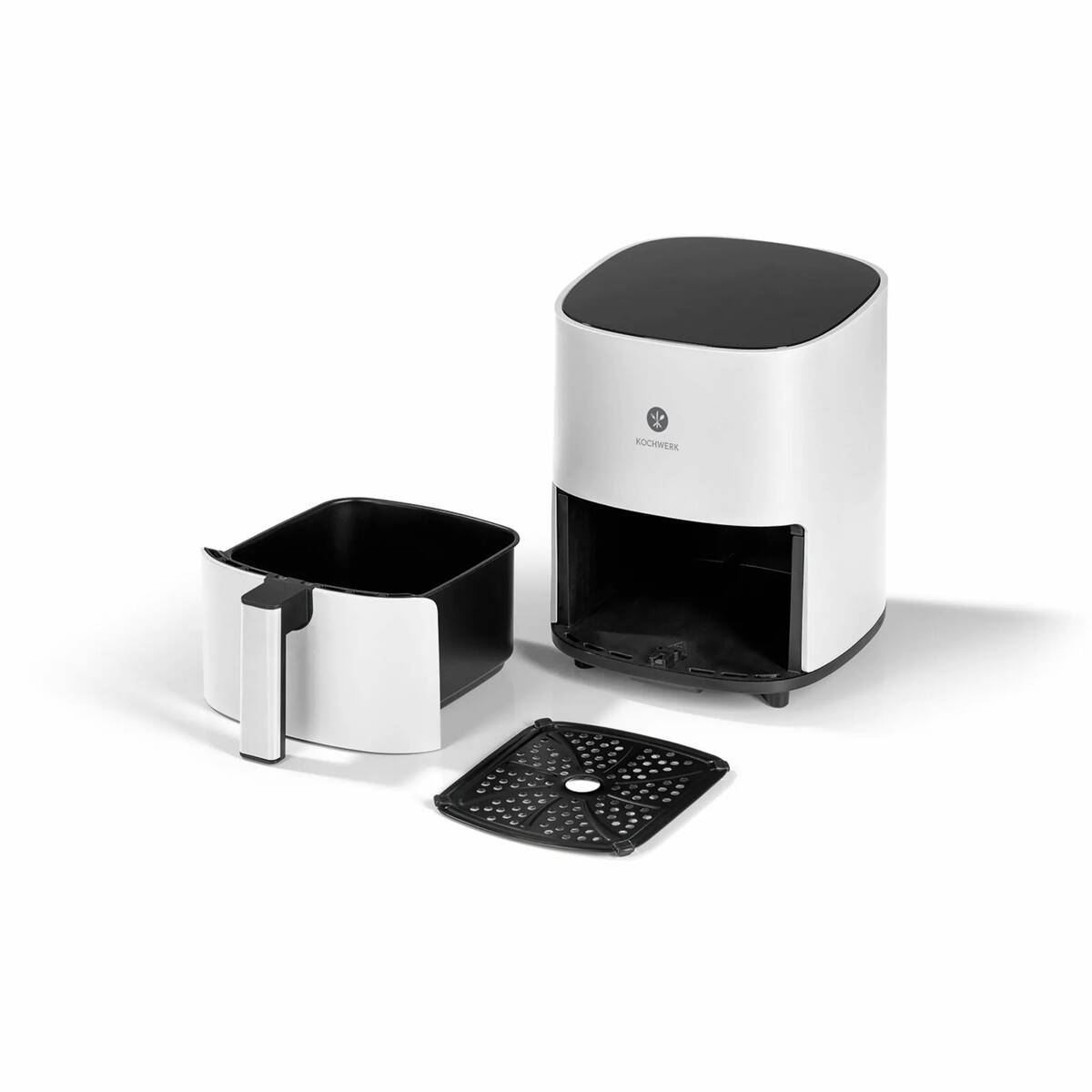 Kochwerk Heißluftfritteuse » weiß « 1400W, 3 Liter, Touch-Display, Tim