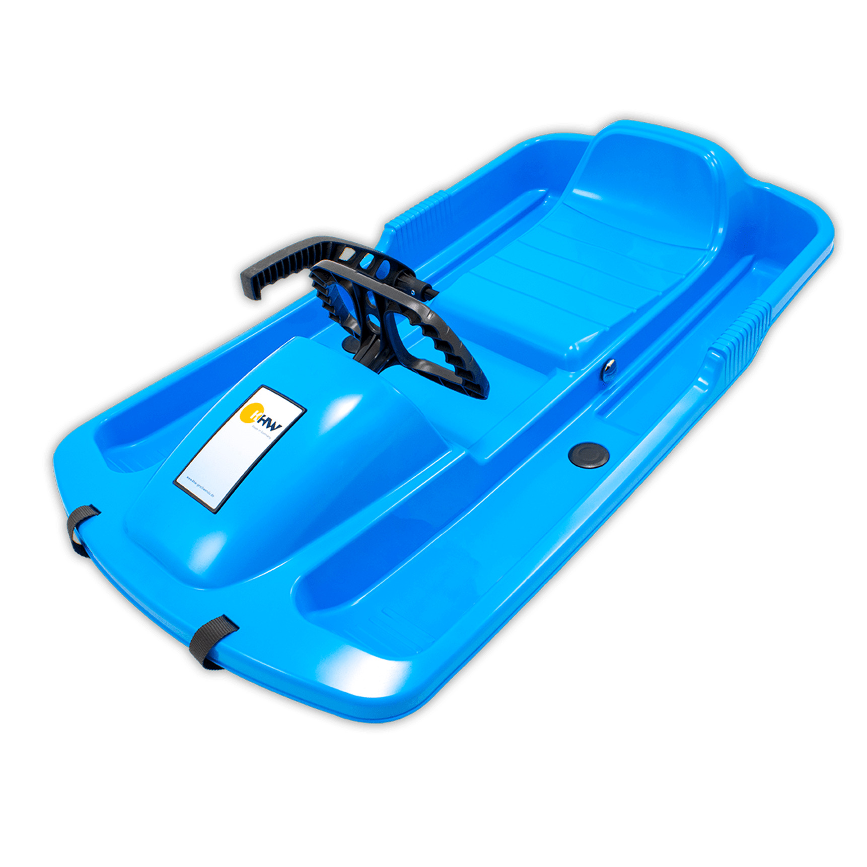 KHW Profi Schlitten » Snow Fox « Eisblau, Metallbremse, ab 6 Jahren