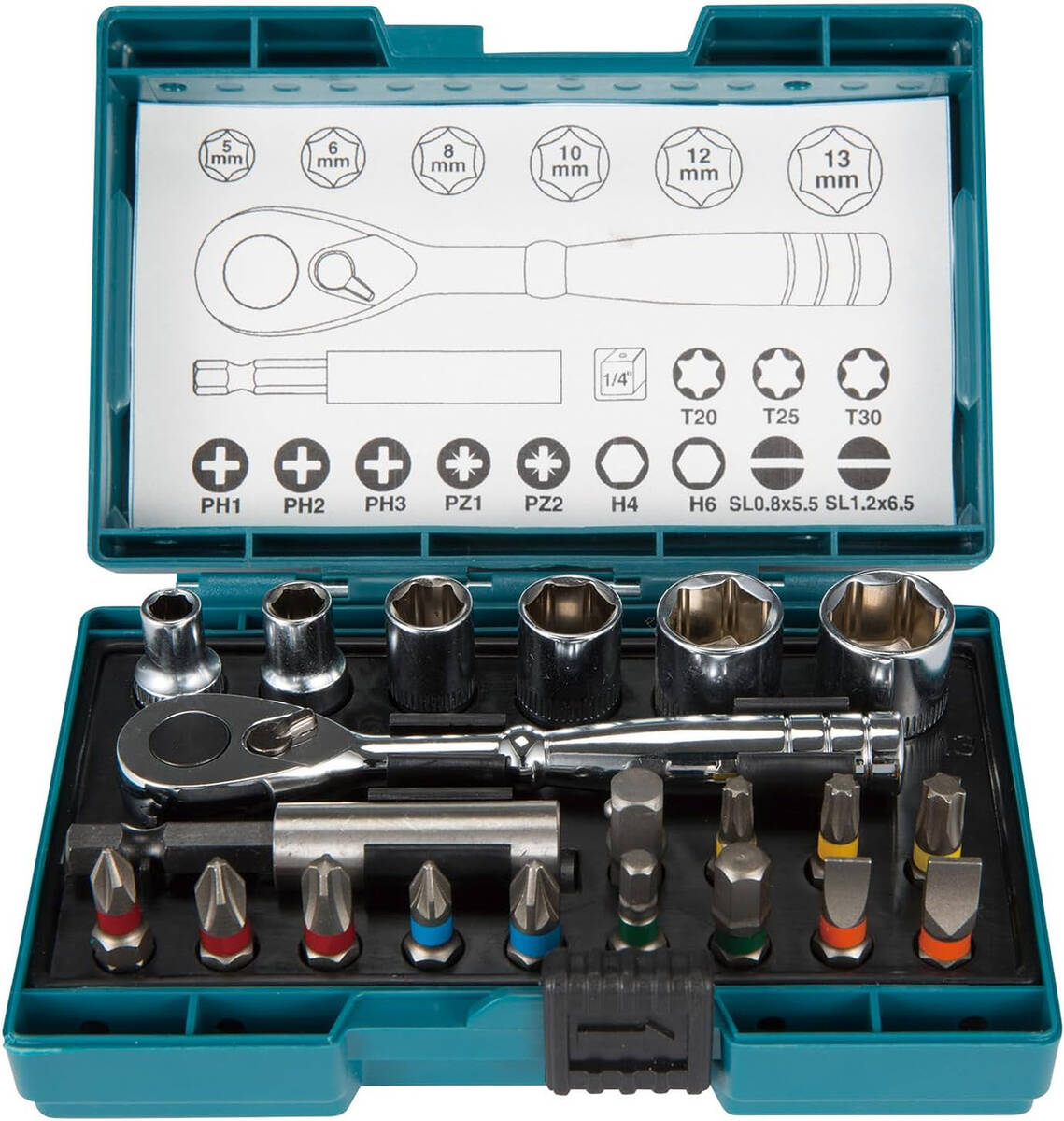 Makita Ratschen-Bit-Set » B-54081 « 21-tlg. inkl. Koffer