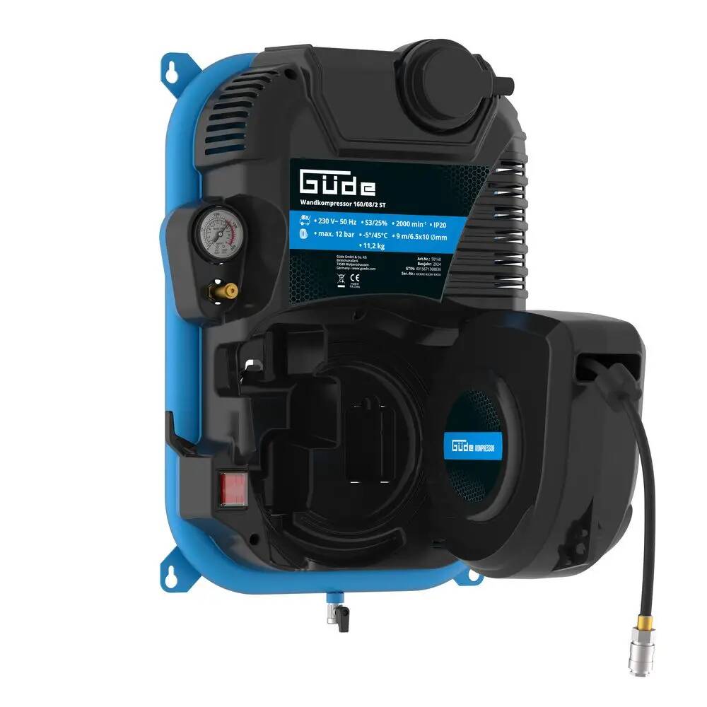 Güde Wandkompressor » GWK 160/8/2 ST « ölfreie Drucklufstation