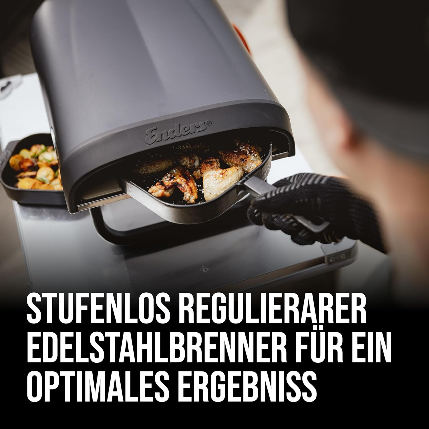 Enders Pizzaofen » Paco « Gasanschluss, 500 Grad, Beine klappbar