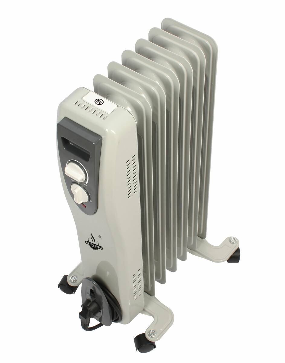 El Fuego Elektro-Ölradiator » AY7014 « Mit Thermostat & 3 Heizstufen