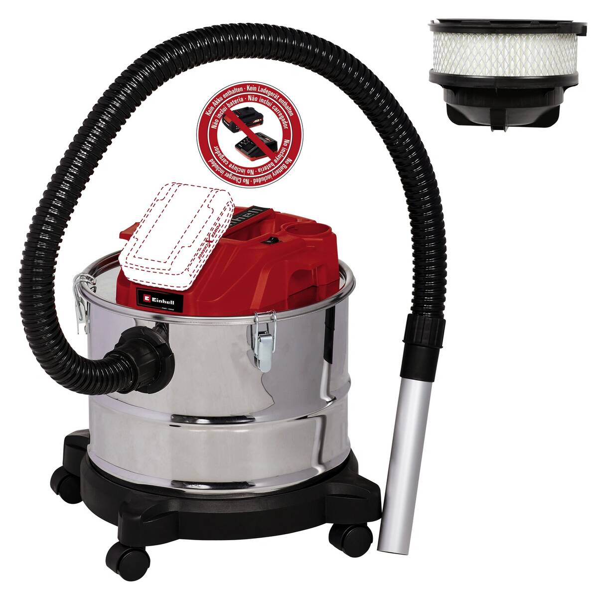 Einhell Akku-Aschesauger » TE-AV 18/15 Li C-Solo « 15 Liter