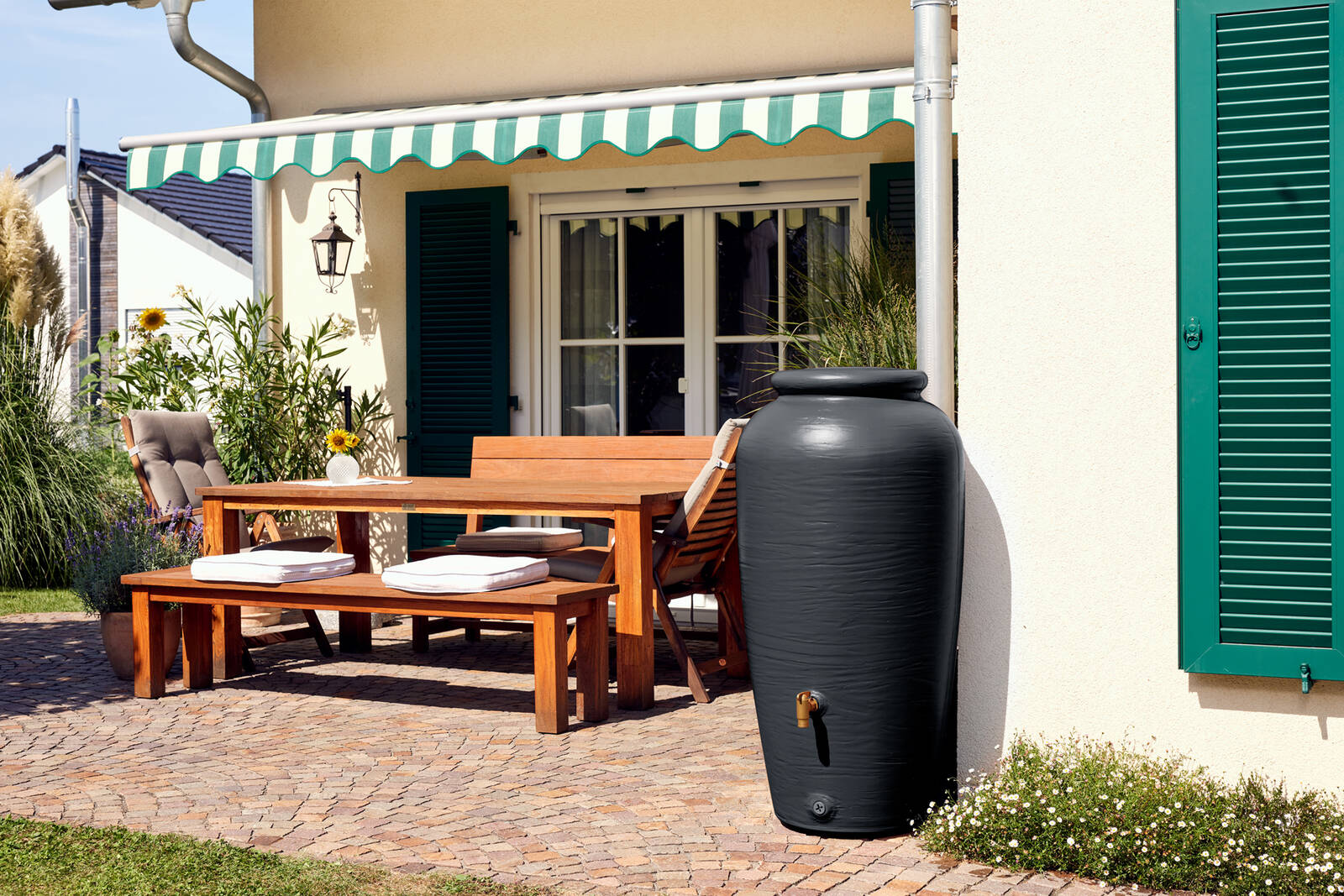 4rain Regen-Amphore » Amphora « 220 Liter, Graphite grey