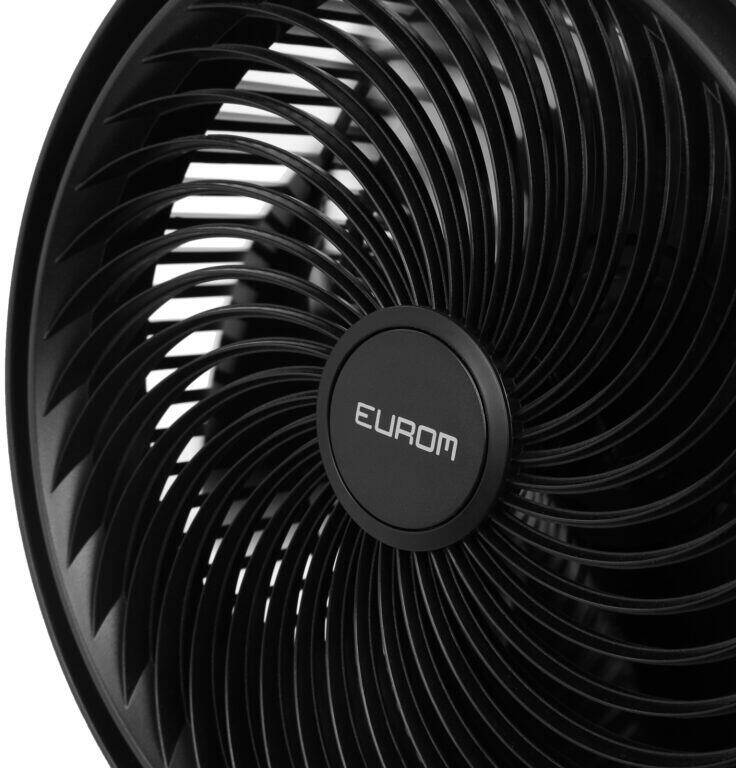 Eurom Ventilator » Vento 3D Silent Comfort Black « mit Timerfunktion