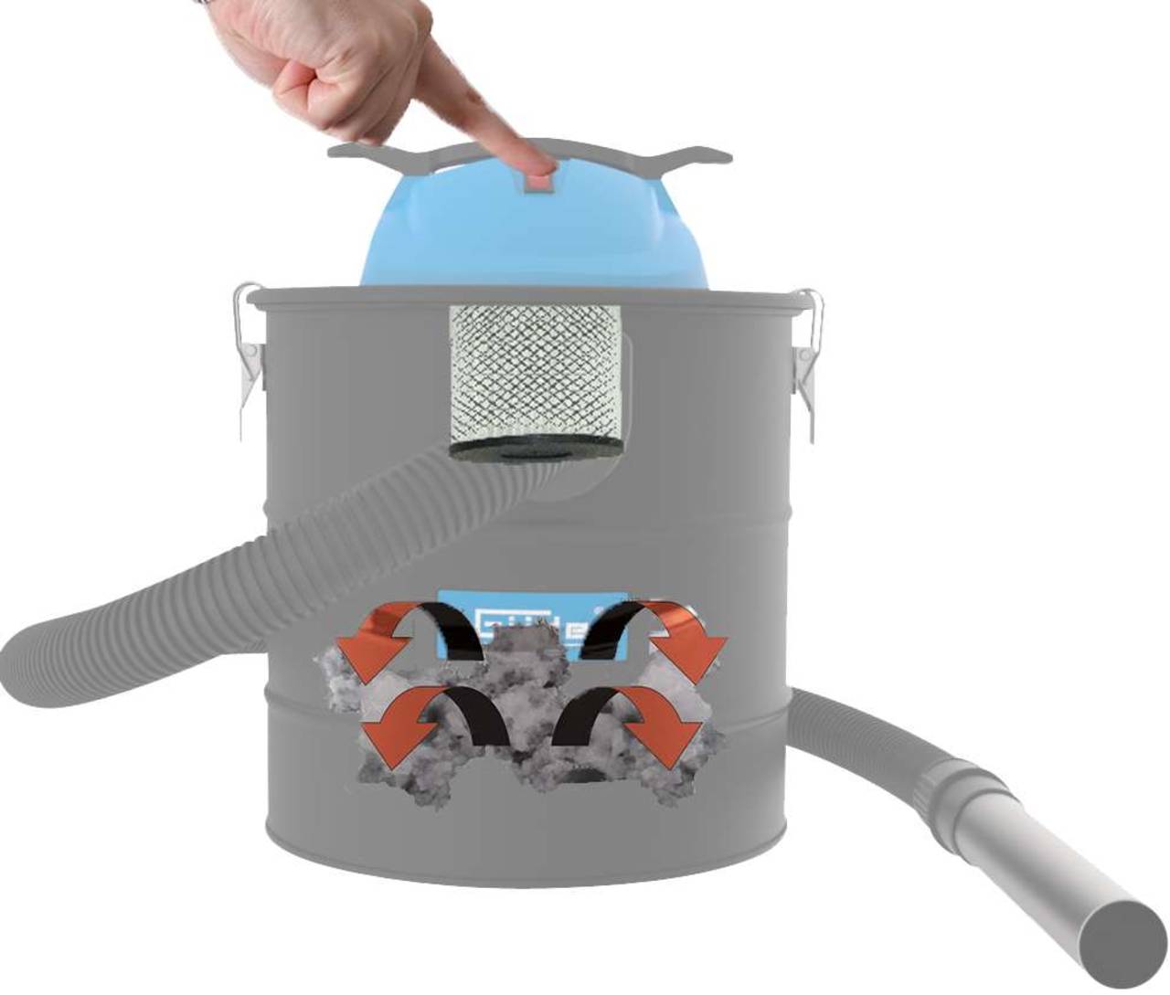 Güde Aschesauger » GA 18-1200.1 R « 1200 W - 18 l