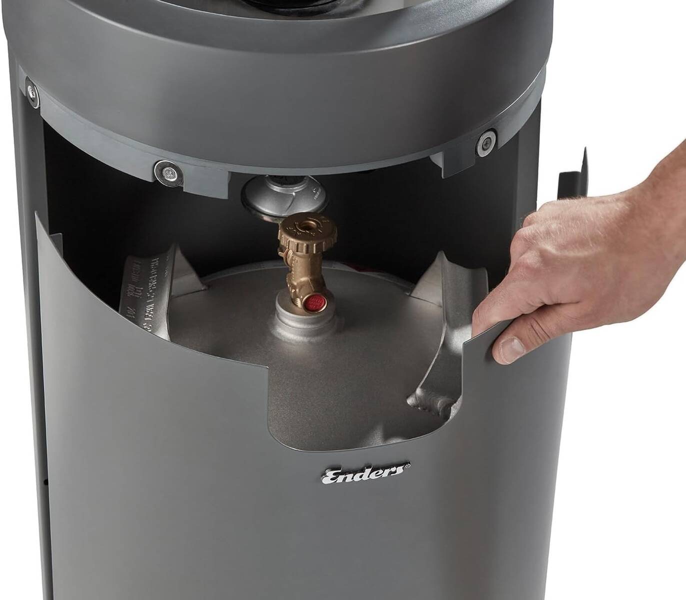 Enders Terrassenfeuer » Nova LED M Grey « Ambientes Flammenlicht