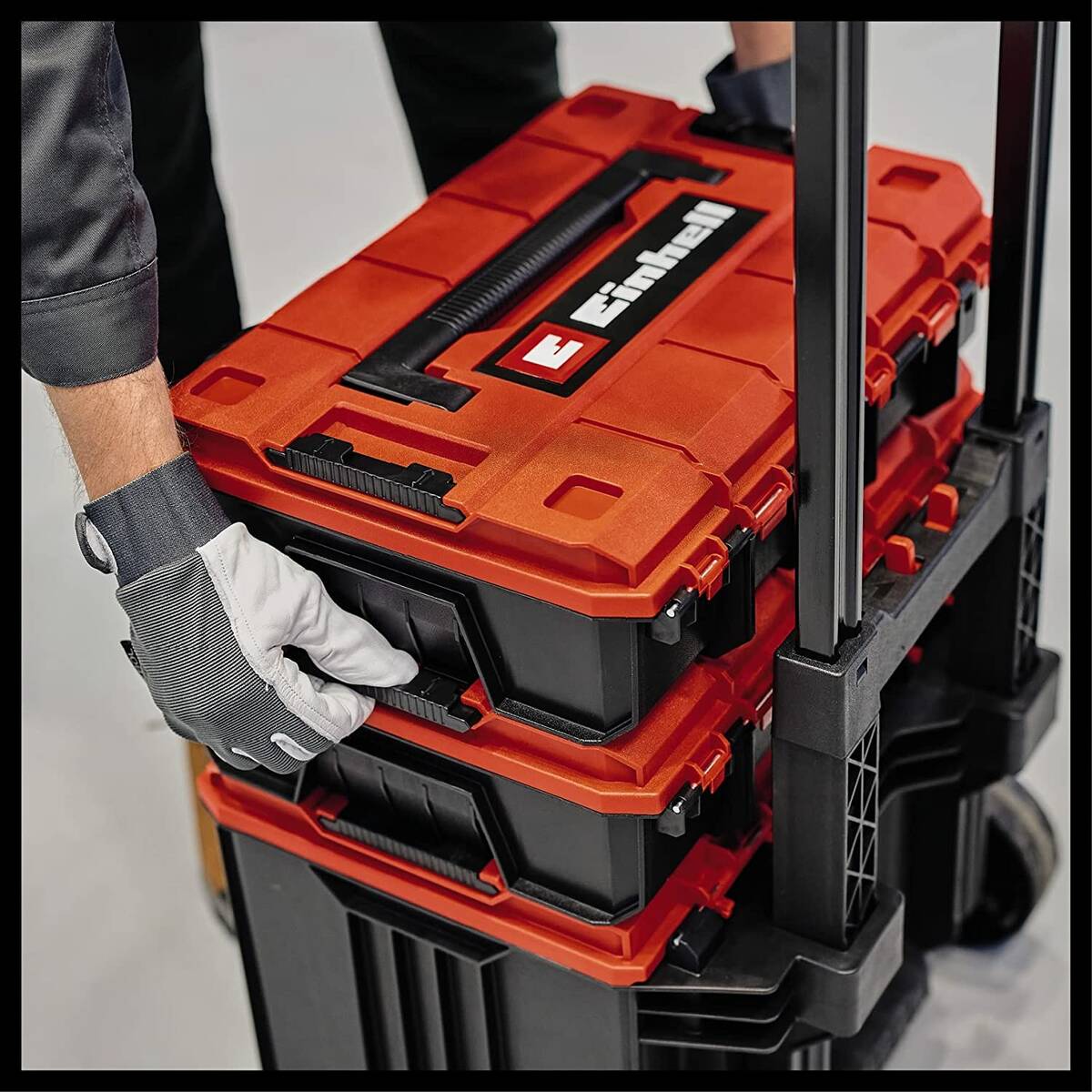Einhell Transportkoffer Set » E-Case Tower « Mit Rollen, bis 120 kg