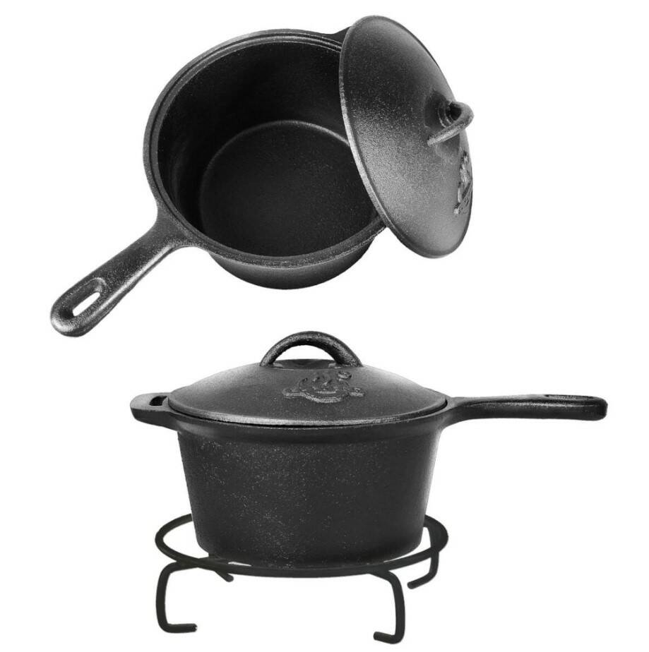 El Fuego » Dutch Oven Set 7-teilig « 100% Gusseisen