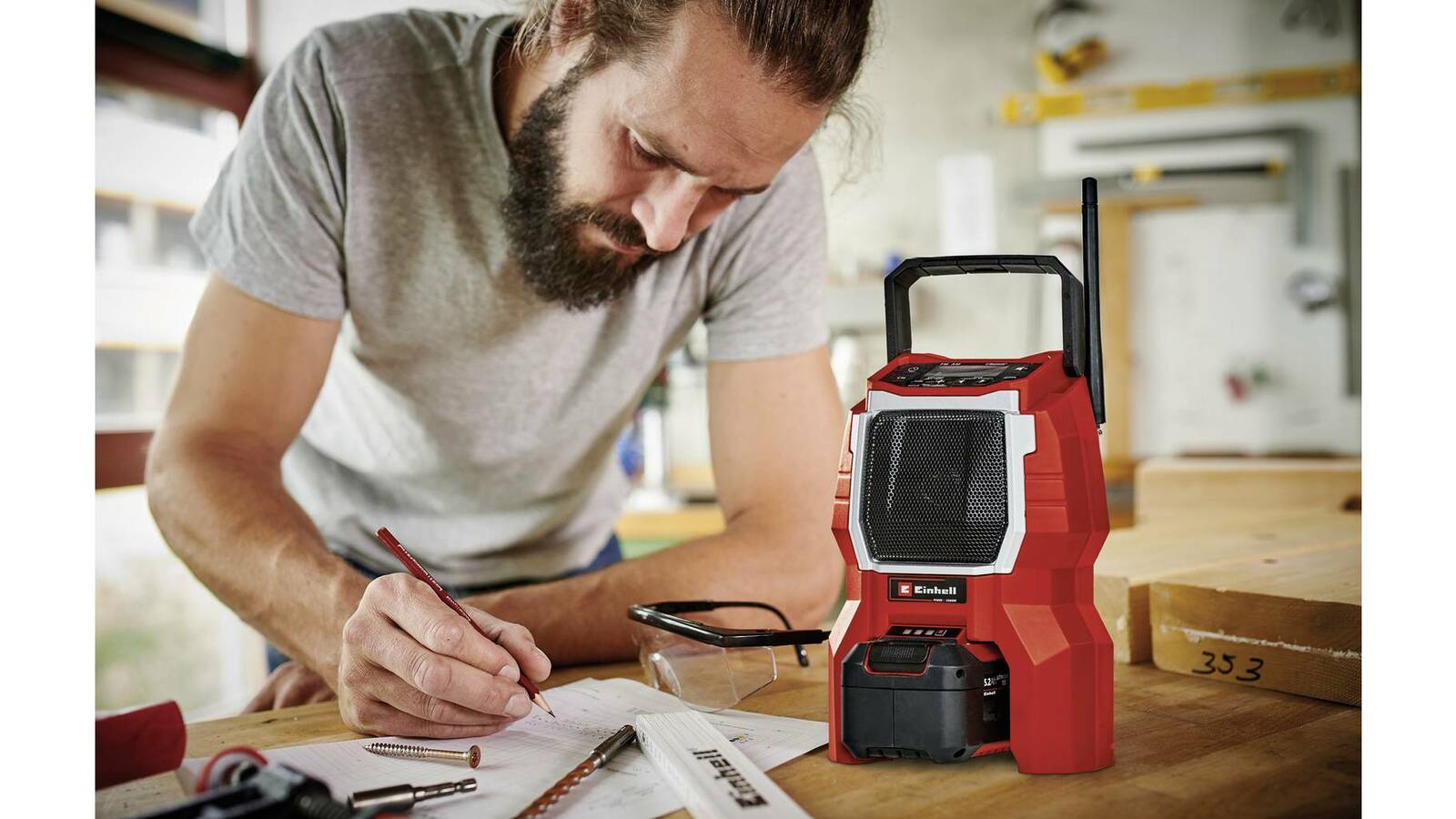 Einhell Akku-Radio » TC-RA 18 Li BT Solo « 18V Mit Bluetooth, FM-Radio