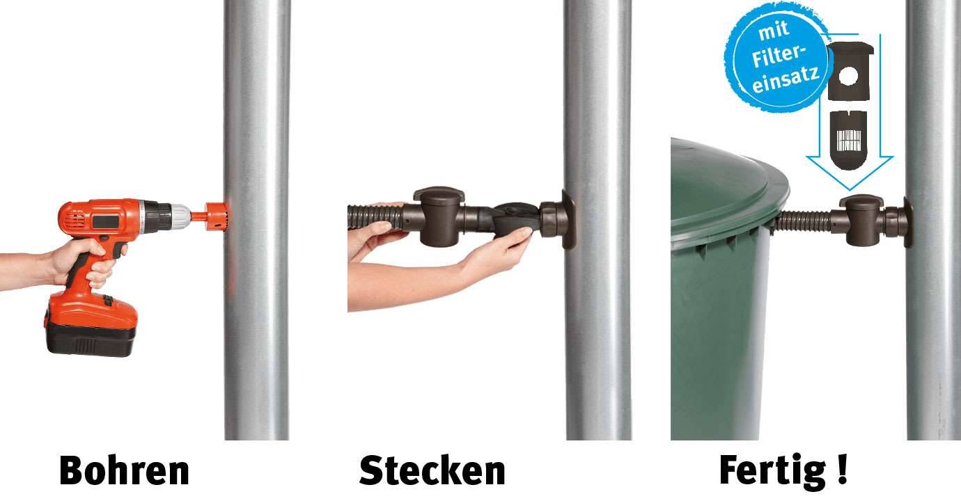 Graf Regensammler » Speedy « Fallrohrfilter, DN 70-100 mm