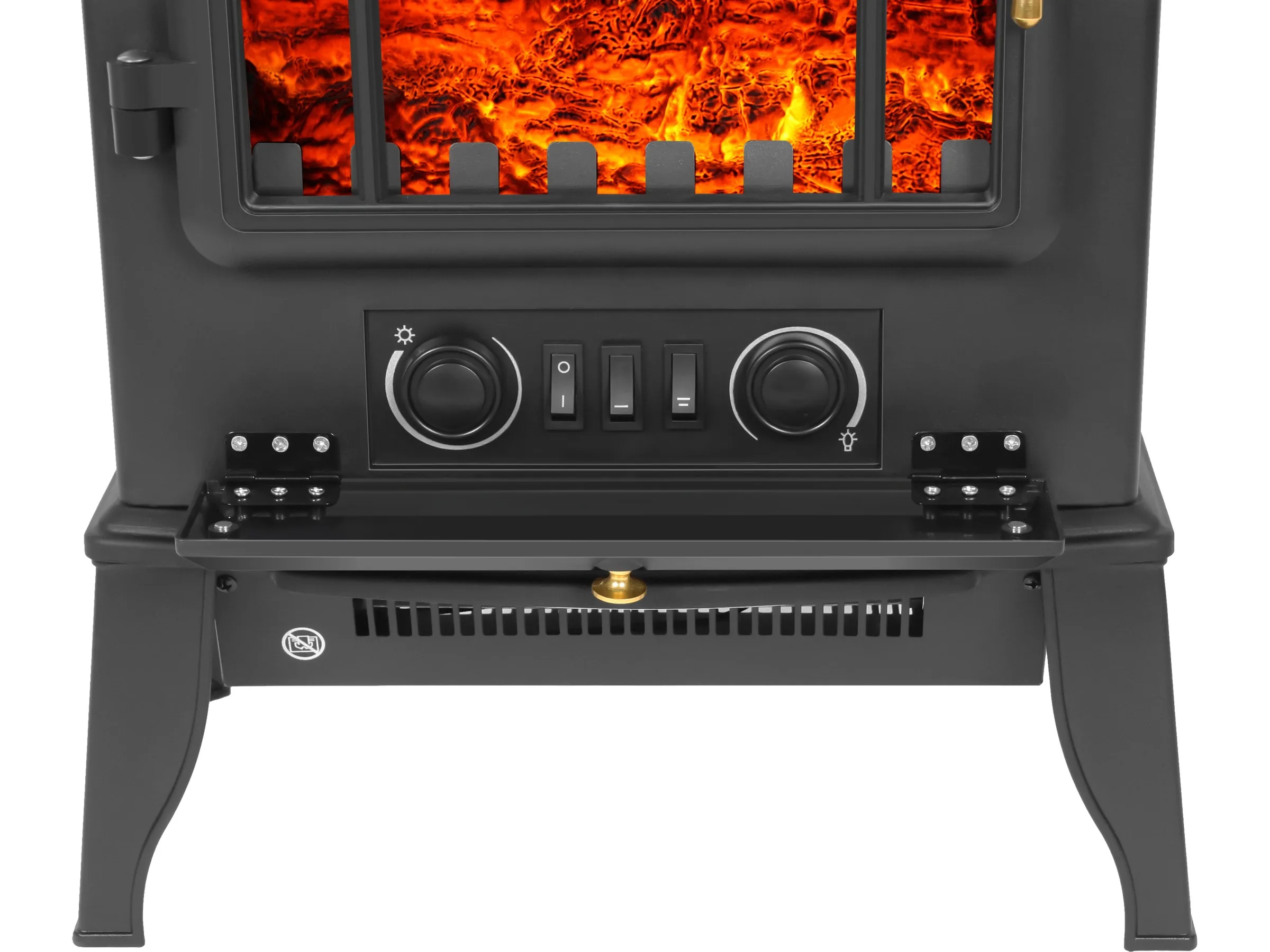 El Fuego Elektrokamin » Como II « Schwarz, 2 kW, LED-Flammenbild