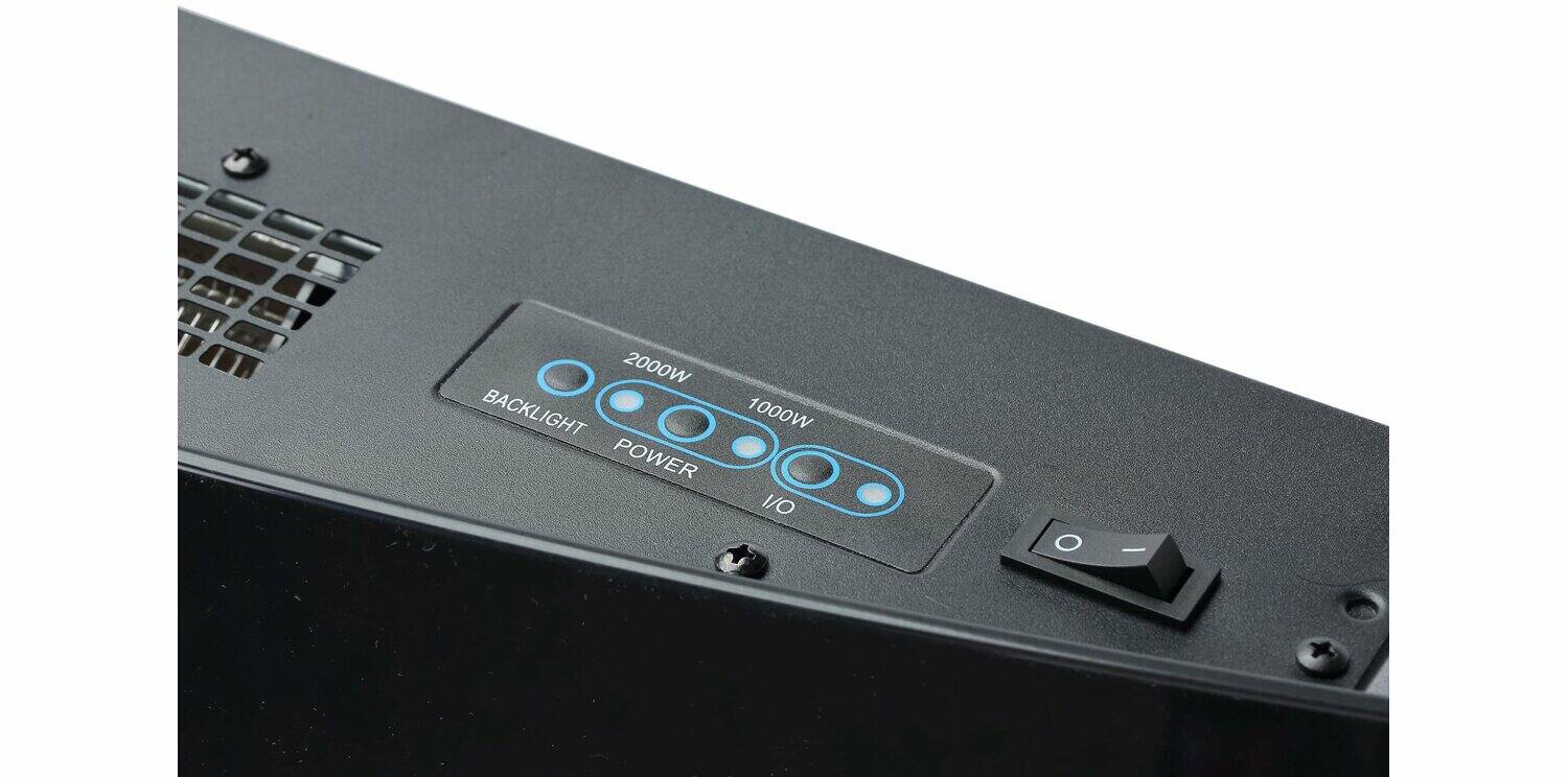 El Fuego Elektrokamin » Davos « AY6191, 2 Heizstufen 2000W Wandmontage