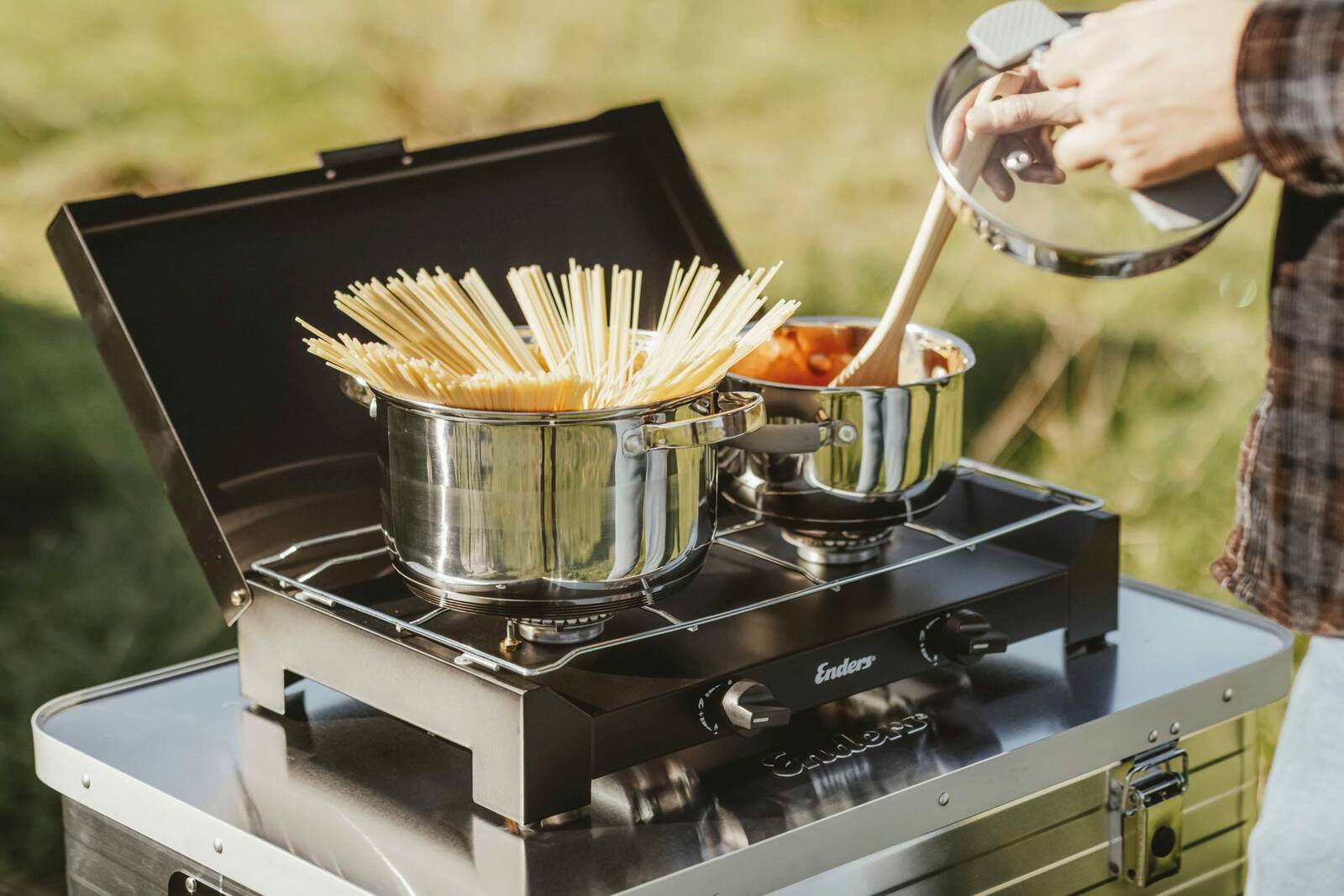 Enders Gaskocher » DALGETY BLACK 2 « Edelstahlbrenner 2 x 2,3 kW