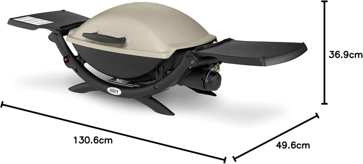 Weber Gasgrill » Q 2000 « inkl. Rollwagen Art. 6557, 3,52 kW