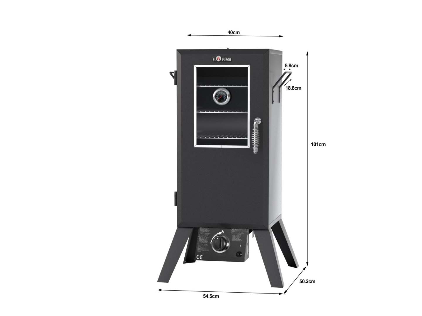 El Fuego Gas Smoker » Portland W « Window - AY3173