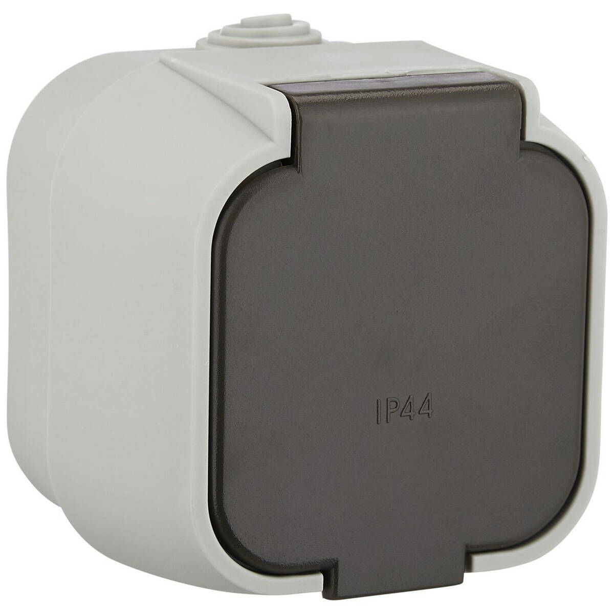 GO/ON Aufputz Steckdose » Grau « 230 V