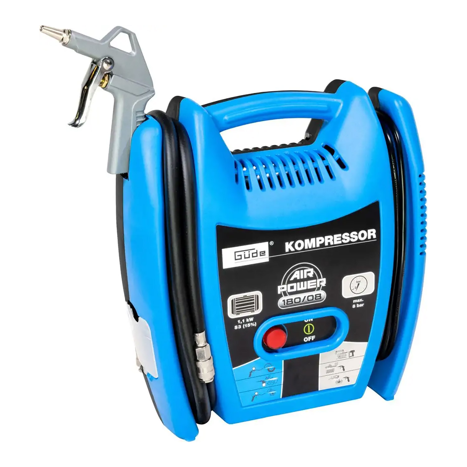 Güde Kompressor Airpower 180/08, mobiler Kompressor, Multikompressor