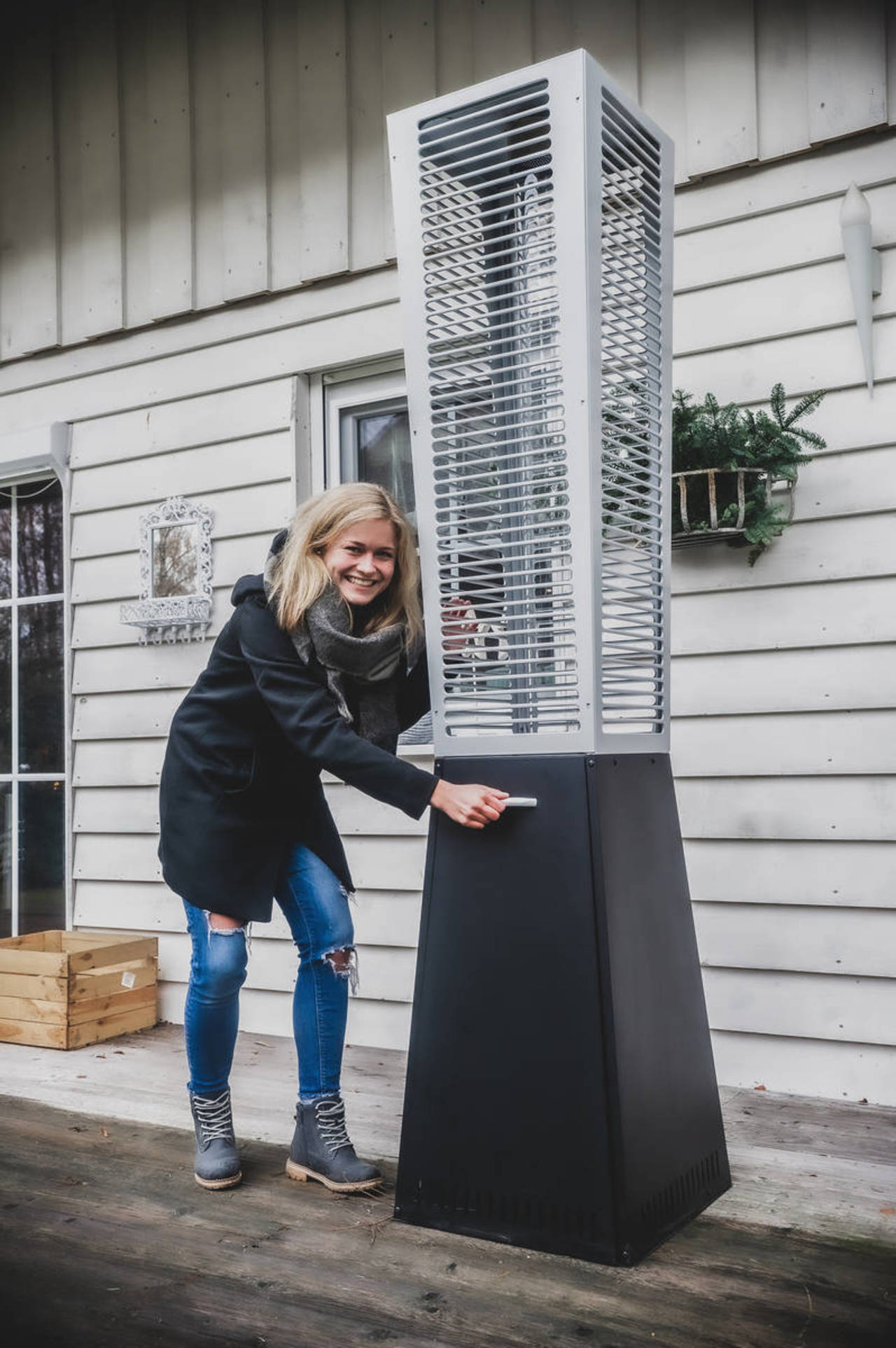 ACTIVA Terrassenheizstrahler » Canton Tower « 220 cm Pyramide - 11 kW