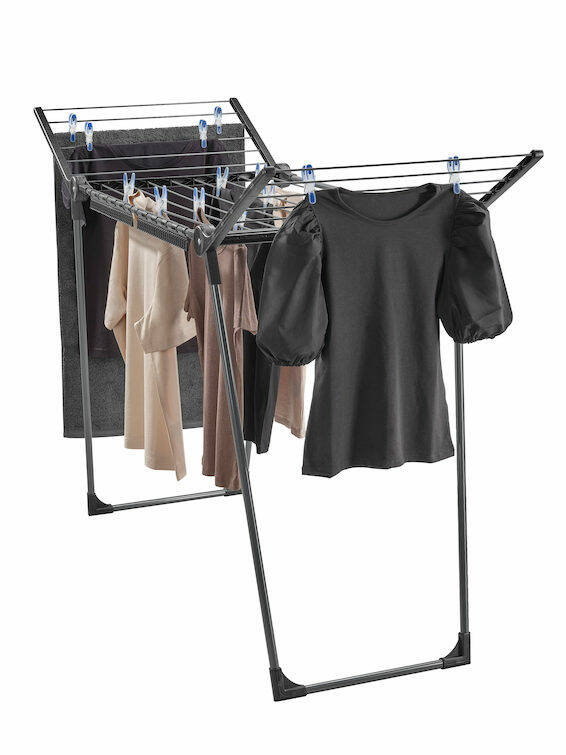 Leifheit Standtrockner » Pegasus 150 Solid Slim Black « Wäscheständer