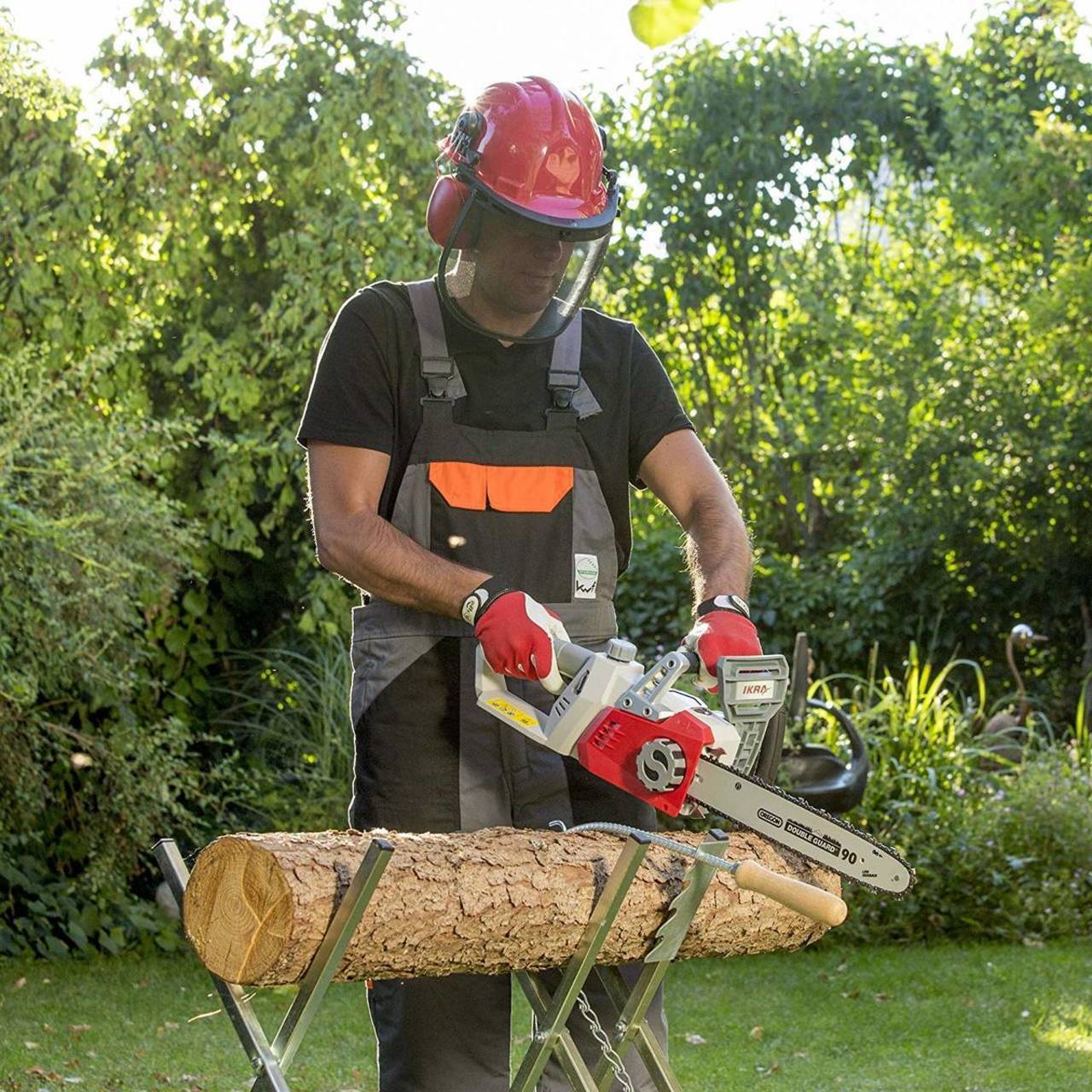 Ikra Akku-Kettensäge » ICC 2/2035 « 2x Akkus & Doppelschnellladegerät