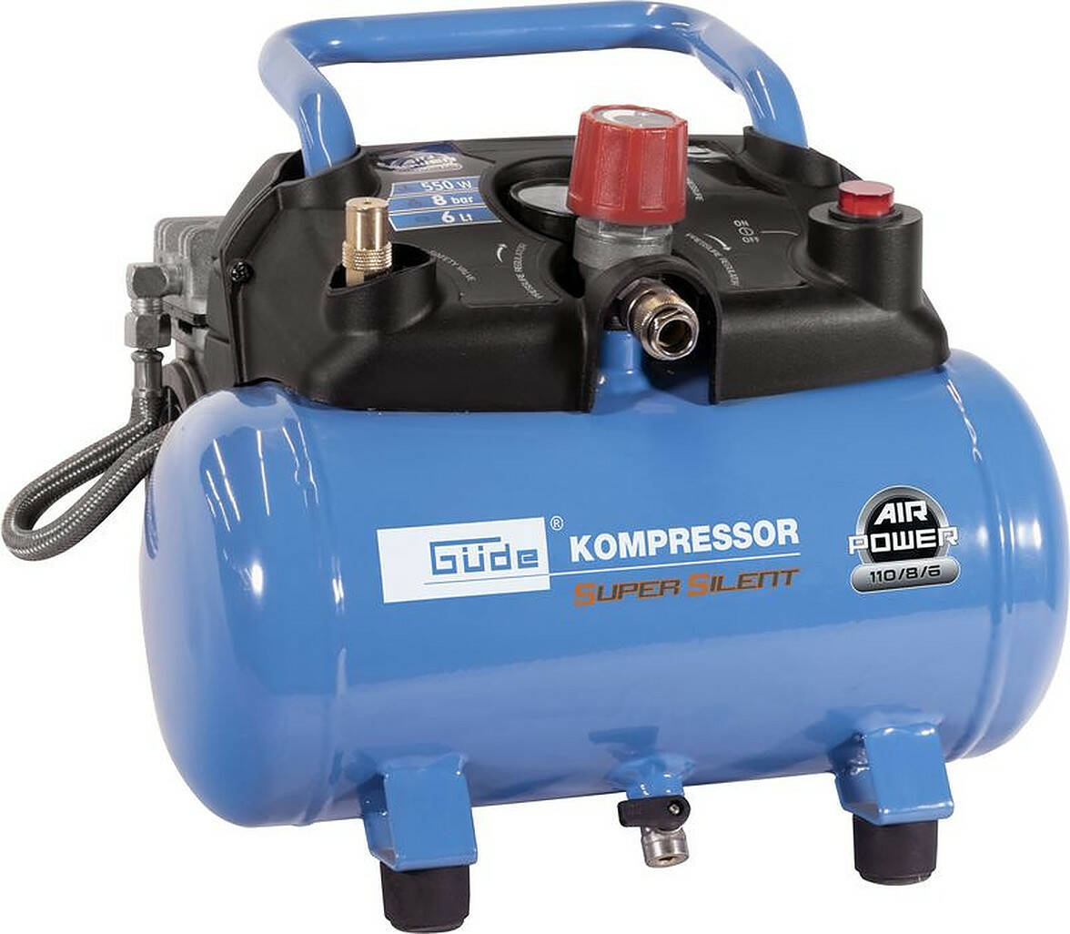 Güde Kompressor » Airpower 110/8/6 SILENT « wartungs- und ölfrei