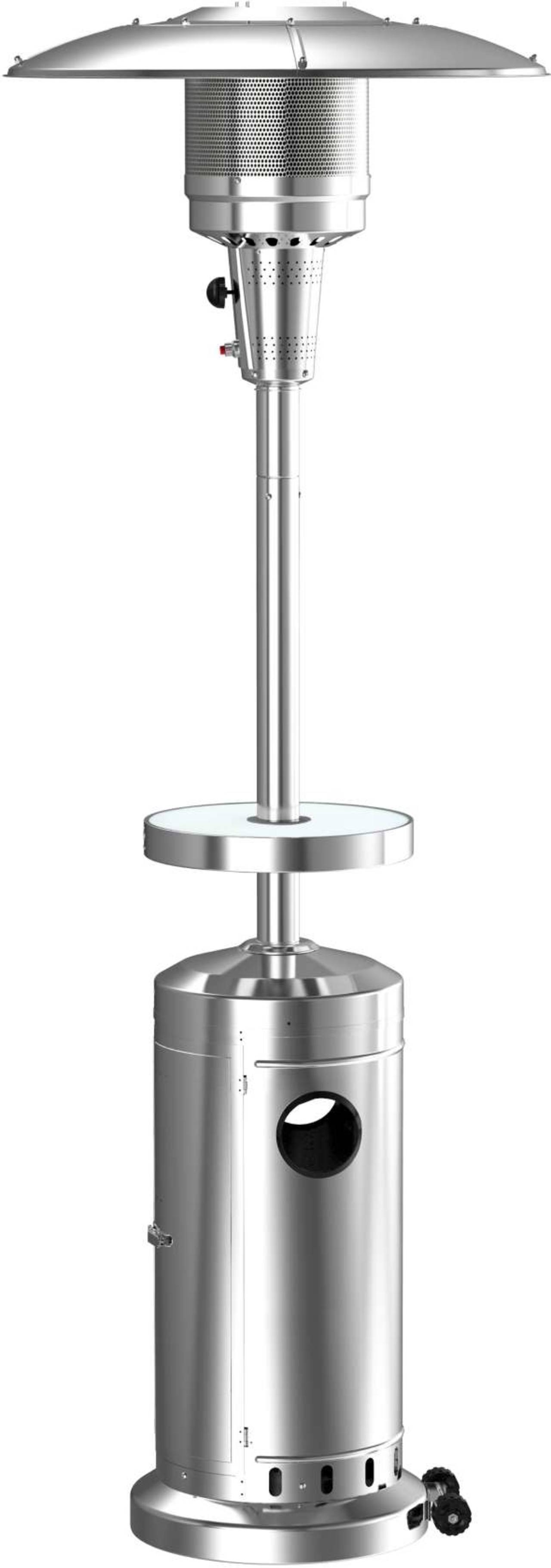 Activa Terrassenheizer Brolly High-End, 13 kW, Edelstahl, Heizpilz