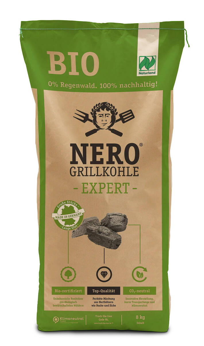 Nero Grillkohle Bio » Hartholz « 8 kg - 0% Regenwald