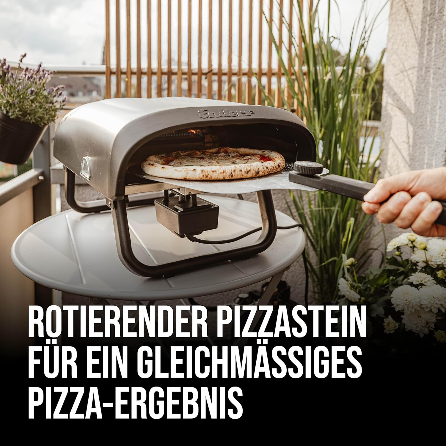 Enders Pizzaofen » Paco Rotate « 4 kW, Cordierit-Stein, 30,5 cm