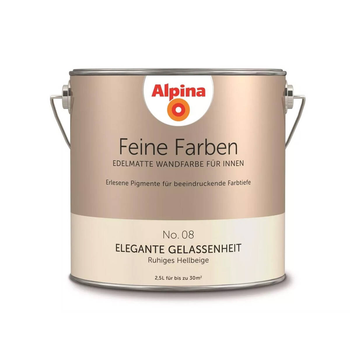 Alpina Feine Farben » Elegante Gelassenheit « 2,5 l, Hellbeige, No. 08