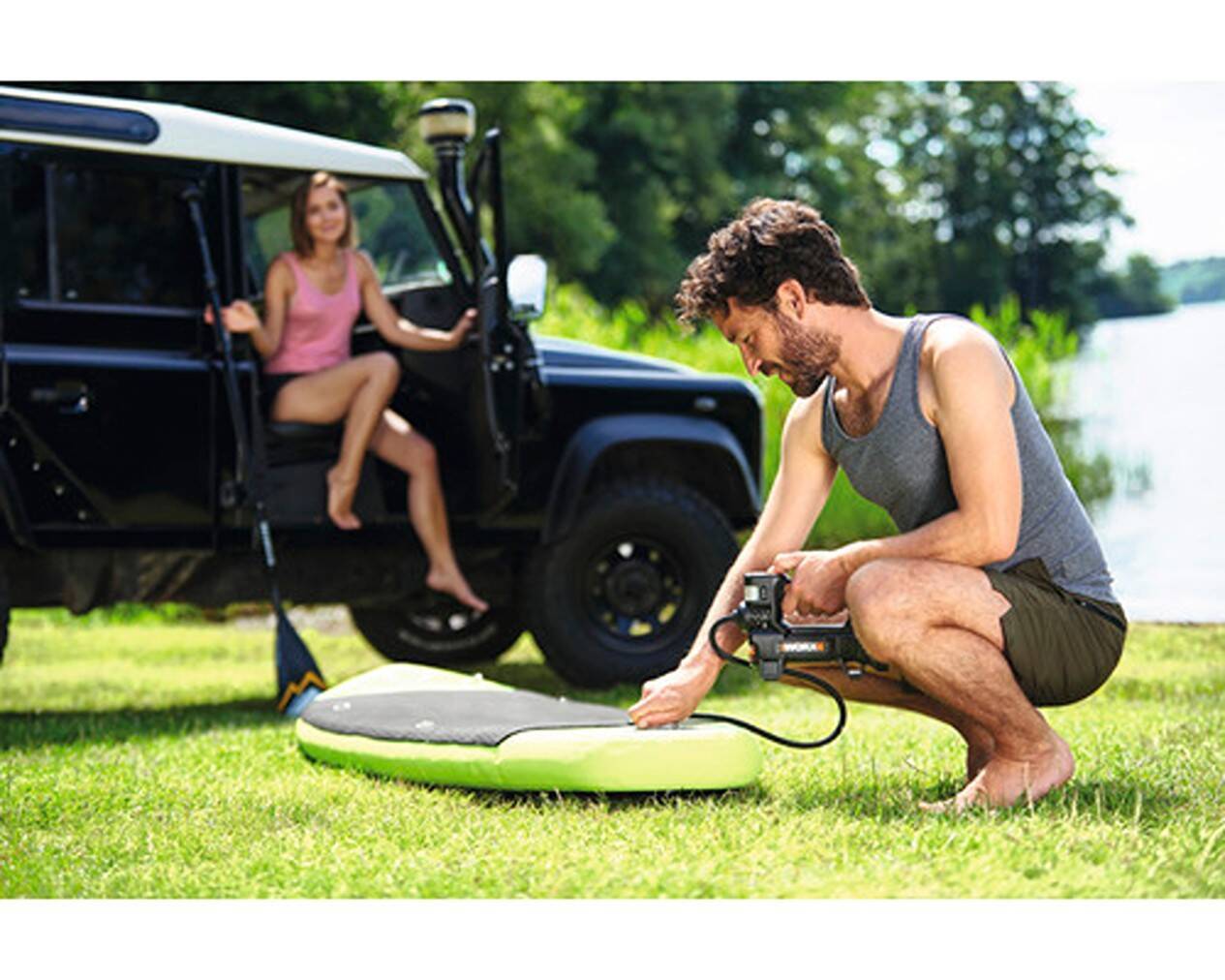 ♦ OUTLET ♦ Worx Akku-Kompressor » WX092.9 « 20 Volt - ohne Akku