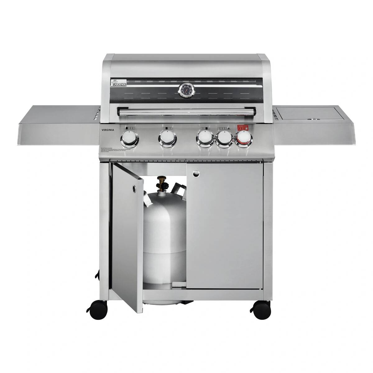 Mr. Gardener Gasgrill » Virginia 4 « TURBO-ZONE™, HEAT RANGE™-System