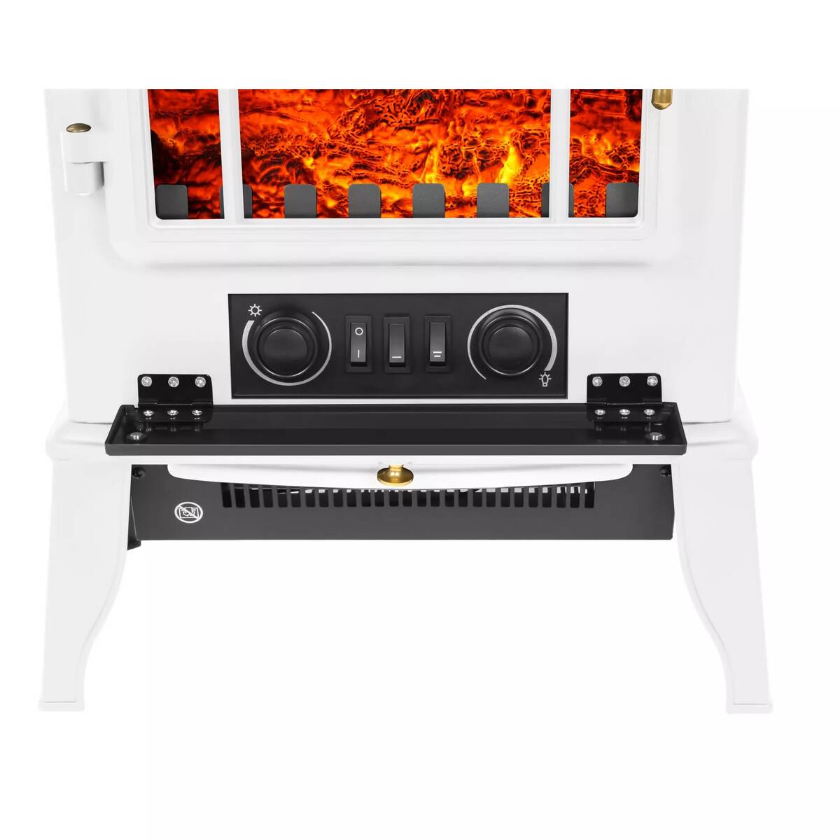 El Fuego Elektrokamin » Como II « Weiß, 2 kW, LED-Flammenbild