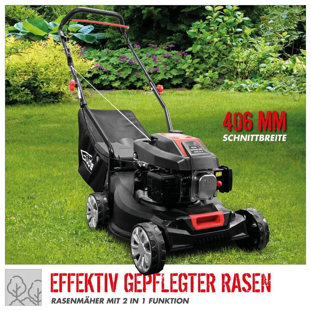 Güde Rasenmäher » ECO WHEELER 412.2 P « bis 900 m² 40 l Fangkorb, Benzin