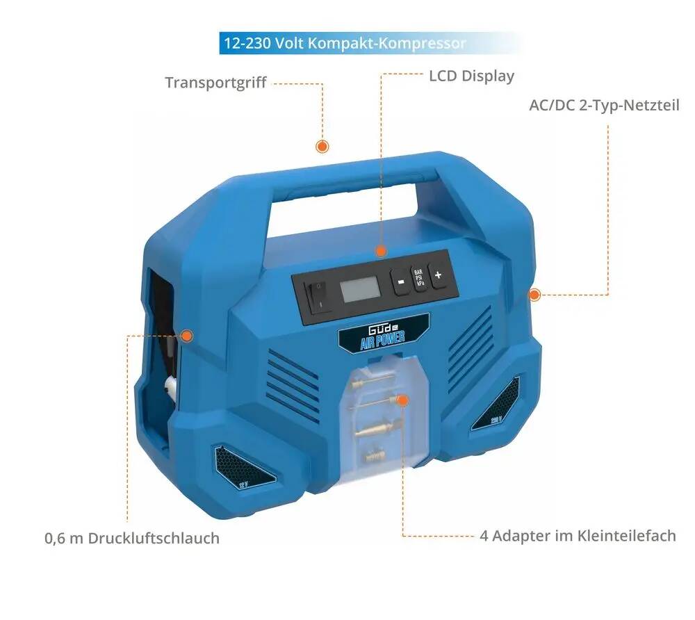 Güde Kompressor » Airpower Dual Drive 12/230V « Öl- und wartungsfrei