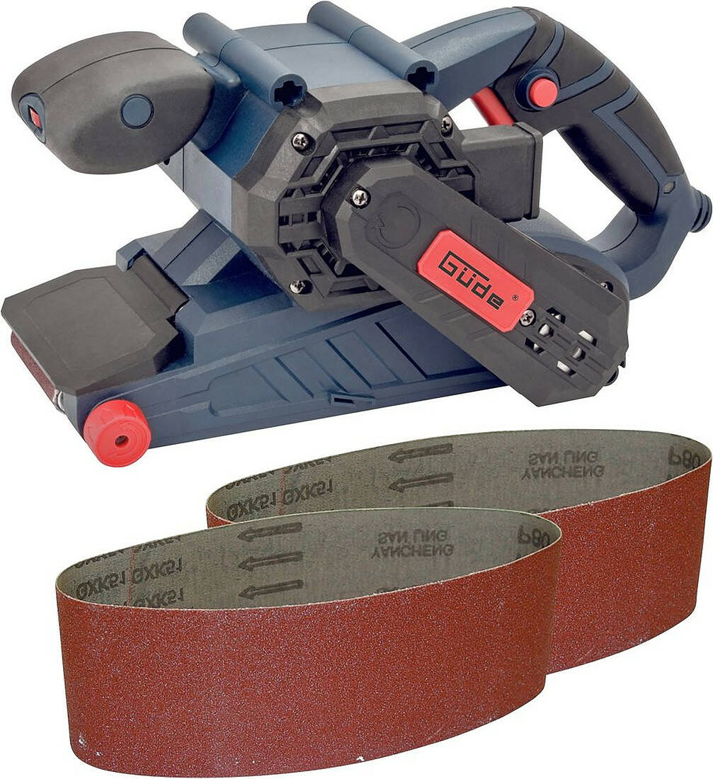Güde Bandschleifer » BS 76-900 E « 900 Watt inkl. 2 Stk. Schleifbänder