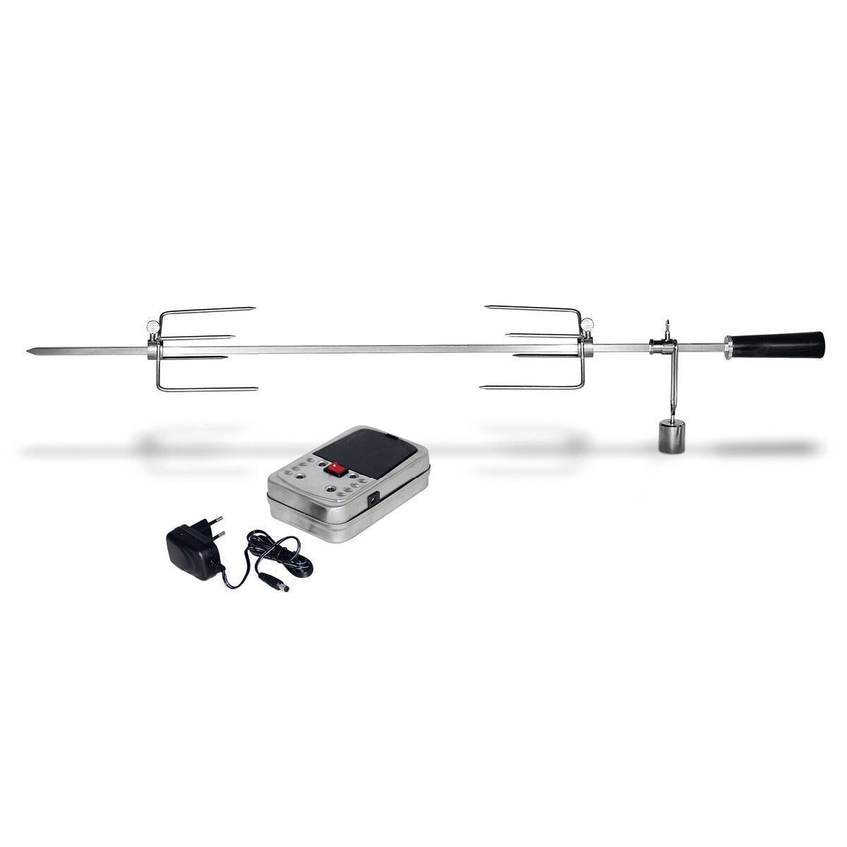 Enders Edelstahl-Grillspieß » 7909 « laufruhig, inkl. Hähnchenkrallen