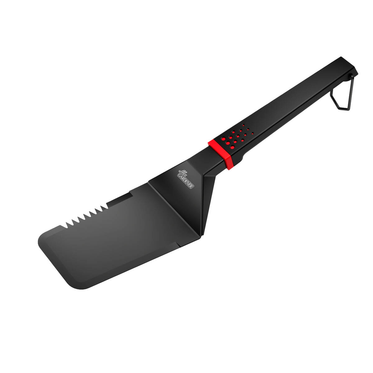 Mr. Gardener Black-Line » Grillwender « 38 cm, Edelstahl, Schwarz