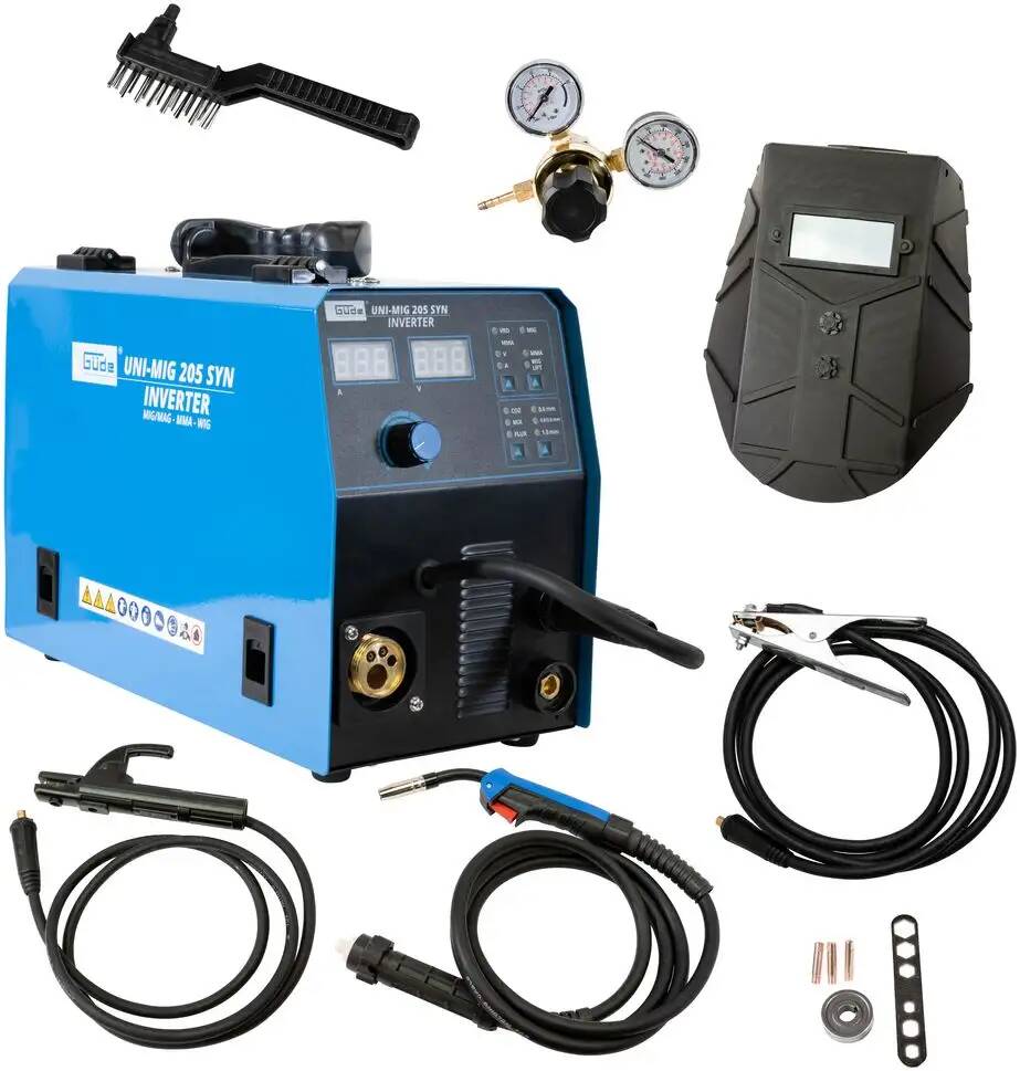 Güde Universalschweissgerät » Uni-Mig 205 SYN « Inkl. Schweißwagen