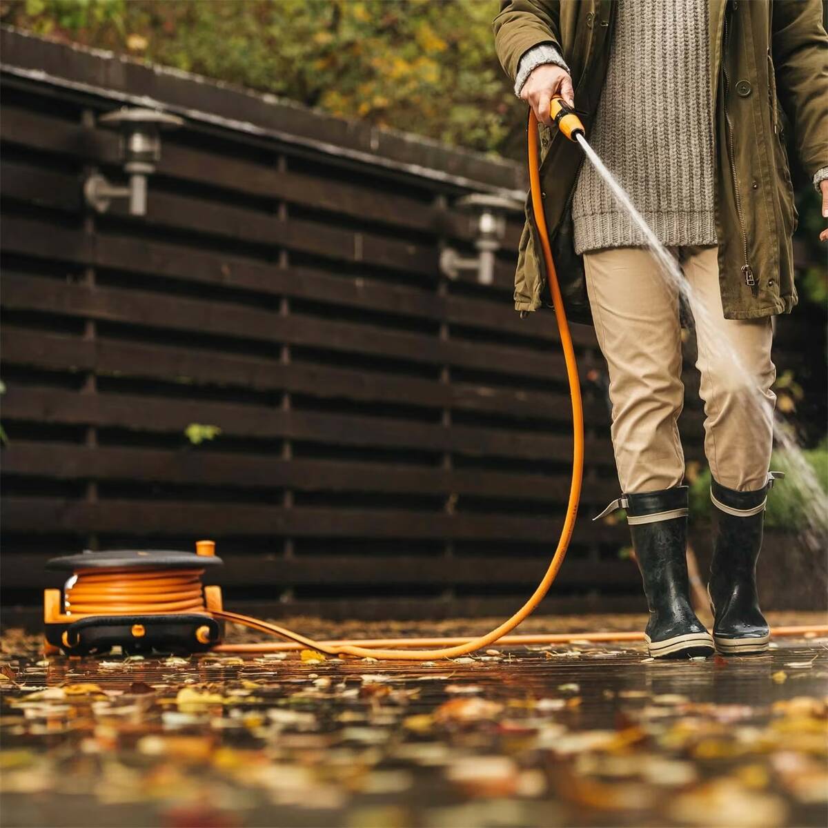 Fiskars Schlauchwagen » Waterwheel M « 20 m, 360 Grad